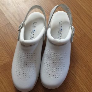 Nurse Mates All Day Comfort White Slip-ons